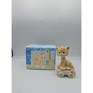 Precious Moments Birthday Train Collector Series Years 7 Cheetah Cub New Box